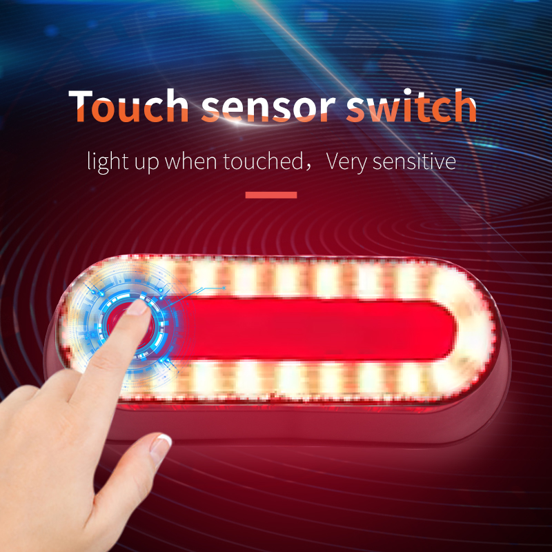 Cycling Gear And Accessories - Touch Switches Moto Helmet light Luces