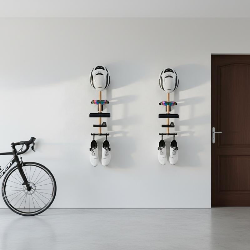 Cycling Gear Wall Mount - Bicycle Desktop Organizer Display Mount 1