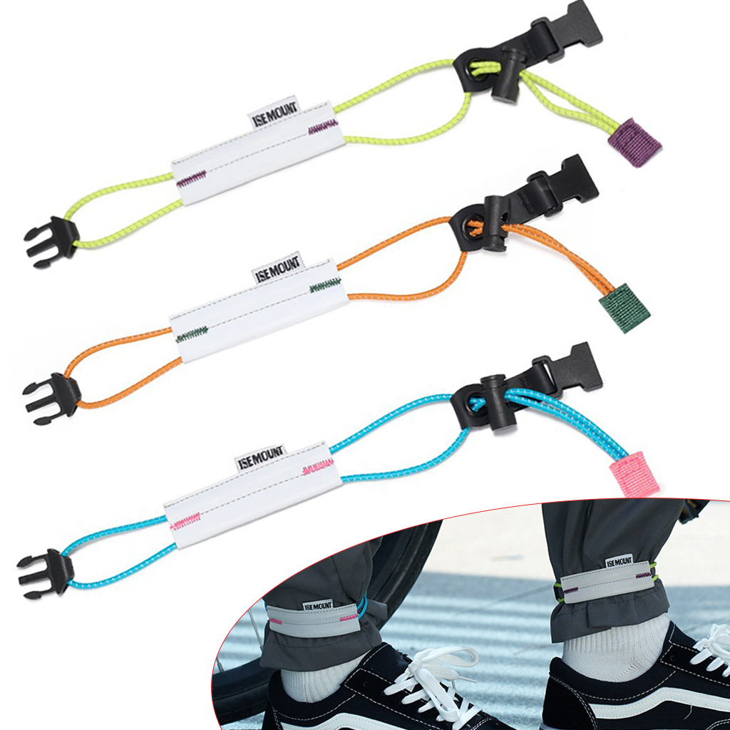 Cycling Gear Usa - Reflective Cycling Pants Strap Adjustable Bike