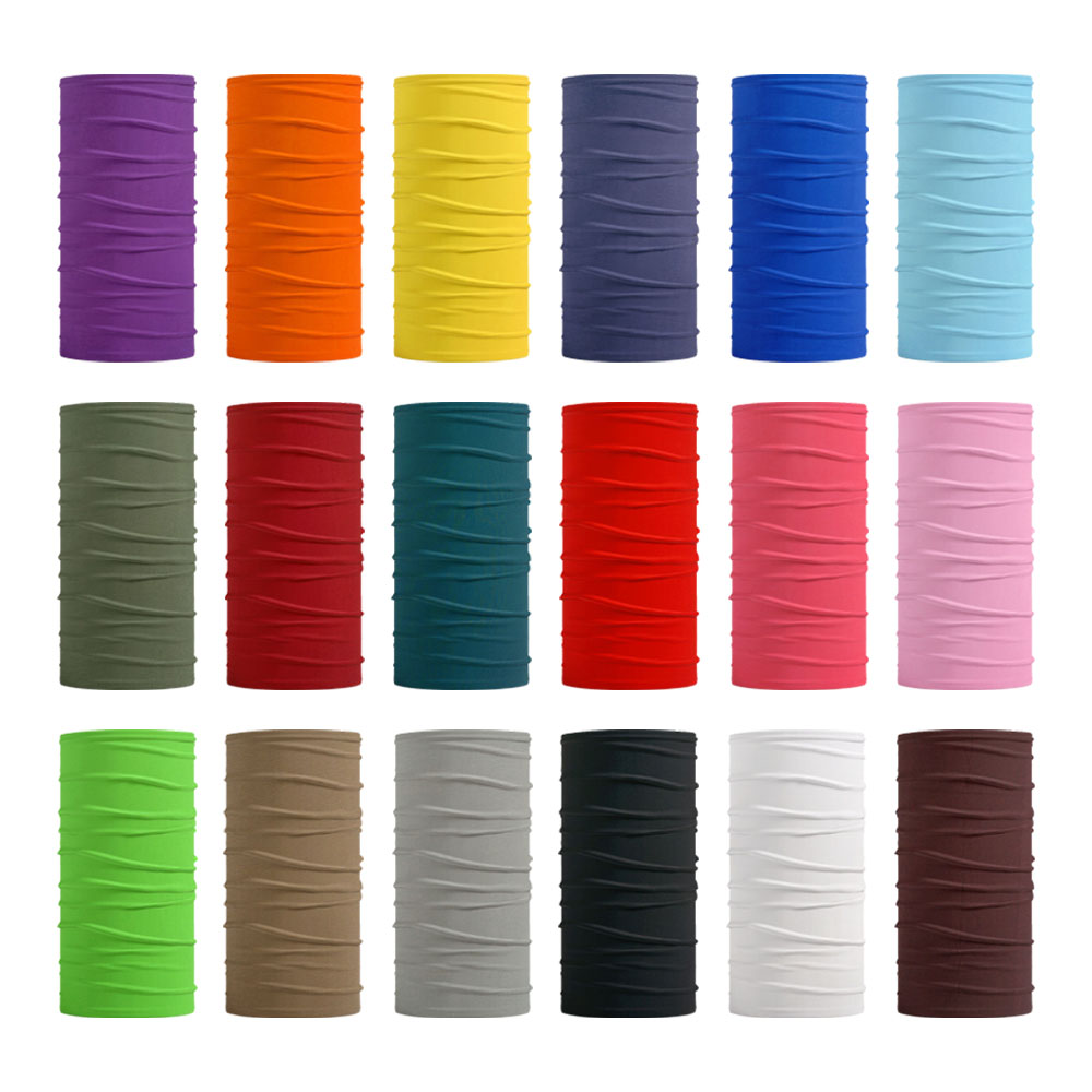 Cycling Gear Usa - Seamless Solid Color Bandanas Men Women