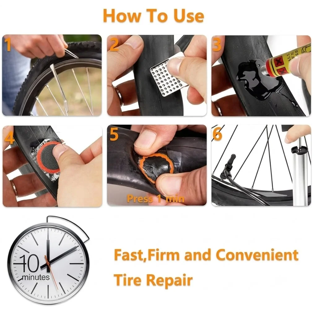 MIRAVEXL Bike Tire Repair Kit  - đánh giá và giá Bicycle Repair Kit