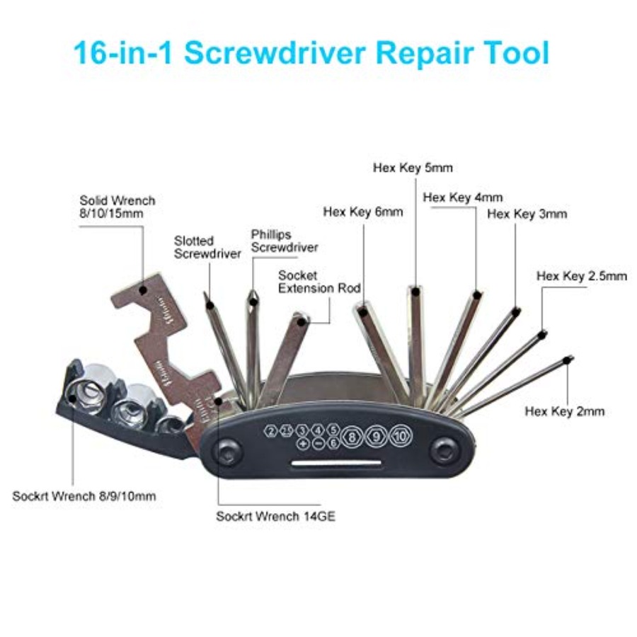 Bike Repair Kit Contains 16-in - đánh giá và giá Bicycle Repair Kit