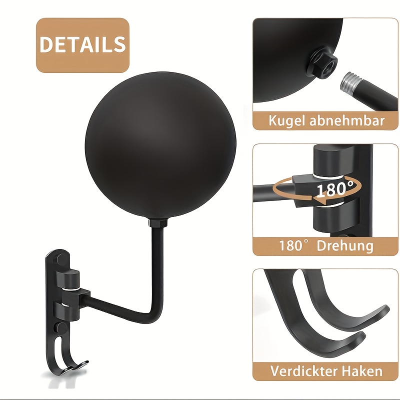 180° Rotary Motorcycle Helmet  - đánh giá và giá Cycling Gear Wall Mount